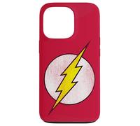 Carcasa para iPhone 13 Pro The Flash Logo Distressed White & Yellow