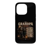 Carcasa para iPhone 13 Pro The Grandpa Code Funny Bigfoot Camping Humor Cita