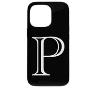 Carcasa para iPhone 13 Pro The Letter P - Monograma con Inicial de Alfabeto mayúscula de Estilo clásico