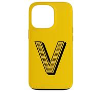 Carcasa para iPhone 13 Pro The Letter V Fun Big and Bold for Eventos Family Teams Group