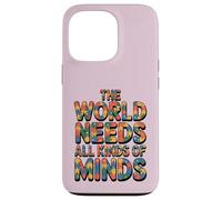 Carcasa para iPhone 13 Pro The World Needs All Kinds of Minds Puzzle Autism Awareness