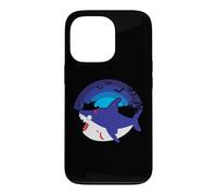 Carcasa para iPhone 13 Pro Tiburón Zombi Divertido Halloween Pez Miedo Amor Jawsome Zombies