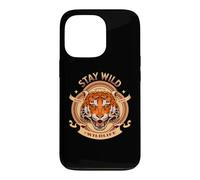 Carcasa para iPhone 13 Pro Tiger Born Wild Stay Wild Forest Amantes de los Animales Vida Silvestre Gato