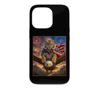 Carcasa para iPhone 13 Pro Tiger on Bald Eagle - Gafas de Bandera Estadounidense de EE. UU