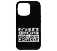 Carcasa para iPhone 13 Pro Todas Las atrocidades de la Historia Activista de Derechos Humanos Gráfico