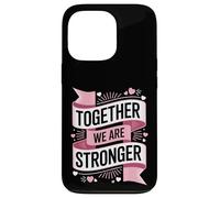 Carcasa para iPhone 13 Pro Together We Are Stronger Retro Banner Solidaridad Cita