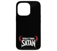 Carcasa para iPhone 13 Pro Totally Today Satan Devil Cuernos Travieso Divertido Gótico Gótico