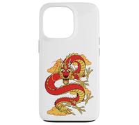 Carcasa para iPhone 13 Pro Traditional Zodiac Lucky Red Oriental Chinese Dragon