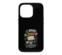 Carcasa para iPhone 13 Pro Traigo Ideas y Cafe Pensadores Creativos