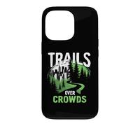 Carcasa para iPhone 13 Pro Trails Over Crowds Senderismo Lento Naturaleza Calma
