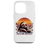 Carcasa para iPhone 13 Pro Tranquil Sloth Tai Chi Tai Chill Master Relajación Relajada