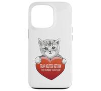 Carcasa para iPhone 13 Pro Trap Neuter Return (TNR) The Humane Solution, corazón de Gato, Amor