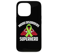 Carcasa para iPhone 13 Pro Trastornos del Estado de ánimo Superhero Warrior Fighter Cinta Verde Lima