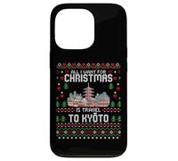 Carcasa para iPhone 13 Pro Travel To Kyoto Japón Pagoda Christmas Ugly Xmas Sweater