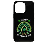 Carcasa para iPhone 13 Pro Trébol Verde Divertido con el Día de San Patricio de Lucky Rainbow