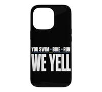 Carcasa para iPhone 13 Pro Triatlón Support Crew Swim Bike Run Race Day Support