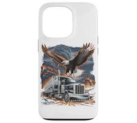 Carcasa para iPhone 13 Pro Truck Driver Trucker Camiseta Hombre Papá Big Rig American