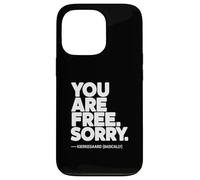 Carcasa para iPhone 13 Pro Tu Eres Libre Kierkegaard (Básicamente)