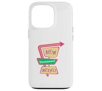 Carcasa para iPhone 13 Pro Tucumcari Nuevo México NM Retro Vintage Medio Siglo Moderno