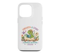 Carcasa para iPhone 13 Pro Unearth a Story Summer Library Reading 2026 Dinosaur Prize