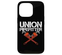 Carcasa para iPhone 13 Pro Union Pipefitter Plomero Plomería Journeyman Steamfitter