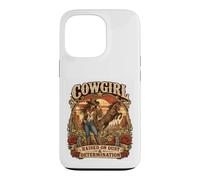 Carcasa para iPhone 13 Pro Vaquera Criada sobre Polvo y diseño de determinación Grit Tough