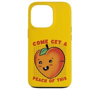 Carcasa para iPhone 13 Pro Ven a Obtener melocotón de Este Divertido Juego de Palabras de Frutas Kawaii