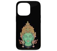 Carcasa para iPhone 13 Pro Verde Tara Vajrayana Budismo Tibetano Diosa Budista