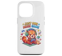 Carcasa para iPhone 13 Pro Video Gaming Just One More Game Gaming Red Panda