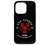 Carcasa para iPhone 13 Pro Vintage Acadia National Park Bar Harbor Maine Langosta Divertido