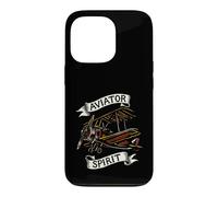 Carcasa para iPhone 13 Pro Vintage Biplane Aviator Spirit Retro Airplane Pilot