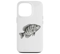 Carcasa para iPhone 13 Pro Vintage Blanco Crappie Fish Fishing Fisherman Angler
