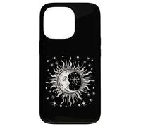 Carcasa para iPhone 13 Pro Vintage Festival Sol Luna y Estrellas, Celestial, Espiritual
