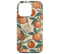 Carcasa para iPhone 13 Pro Vintage Orange Fruit and Blossom Botanical Pattern