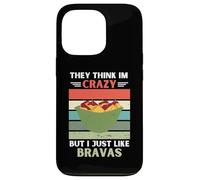 Carcasa para iPhone 13 Pro Vintage Piensan Que Estoy Loco Pero Me Gusta Bravas Lover