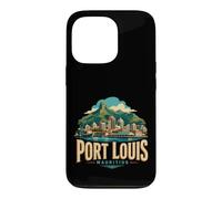 Carcasa para iPhone 13 Pro Vintage Port Louis Mauricio Viaje Souvenir Monumento Regalo