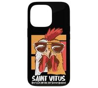 Carcasa para iPhone 13 Pro Vitus Catholic Saint Overleeping Snooze Funny Cool Rooster