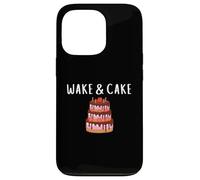 Carcasa para iPhone 13 Pro Wake & Cake Costume Funny Cake Baker Decorator Meme Costume