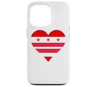 Carcasa para iPhone 13 Pro Washington DC Bandera CORAZÓN I Love Washington DC District