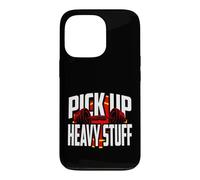 Carcasa para iPhone 13 Pro Weightlifting Motivation Pick Up Heavy Stuff Gym Graphic