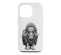 Carcasa para iPhone 13 Pro Wild Musk Buey Amante Ártico Vida Silvestre Naturaleza Arte