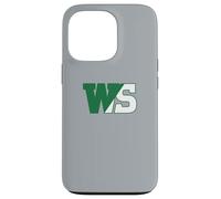 Carcasa para iPhone 13 Pro William Smith College Heron's WS Monograma Logo - HWSC