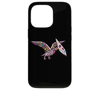 Carcasa para iPhone 13 Pro Womens Girls Sugar Skull Muertos Pterodactyl Pterosaur Lover