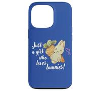 Carcasa para iPhone 13 Pro Womens Kids Chibi Just A Girl Who Loves Bunnies Bunny Lover