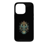 Carcasa para iPhone 13 Pro Yoga Mediación Dios Hindú Trishula Om