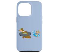 Carcasa para iPhone 13 Pro Yogi Bear Yogi and Boo Boo Going Swimming