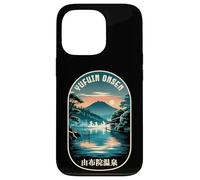 Carcasa para iPhone 13 Pro Yufuin Onsen Japón Hot Spring Lake Japanese Kanji Souvenir