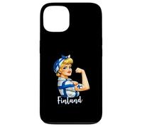 Carcasa para iPhone 13 Proud Strong Finnish Girl Woman Girlfriend Finland Flag