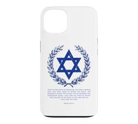 Carcasa para iPhone 13 Psalms 122:6-9 Elegant Star of David Israel Bible Verse