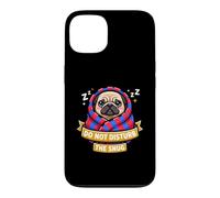 Carcasa para iPhone 13 Pug Do Not Funny Disturb The Cute Snug Burrito Manta Perro